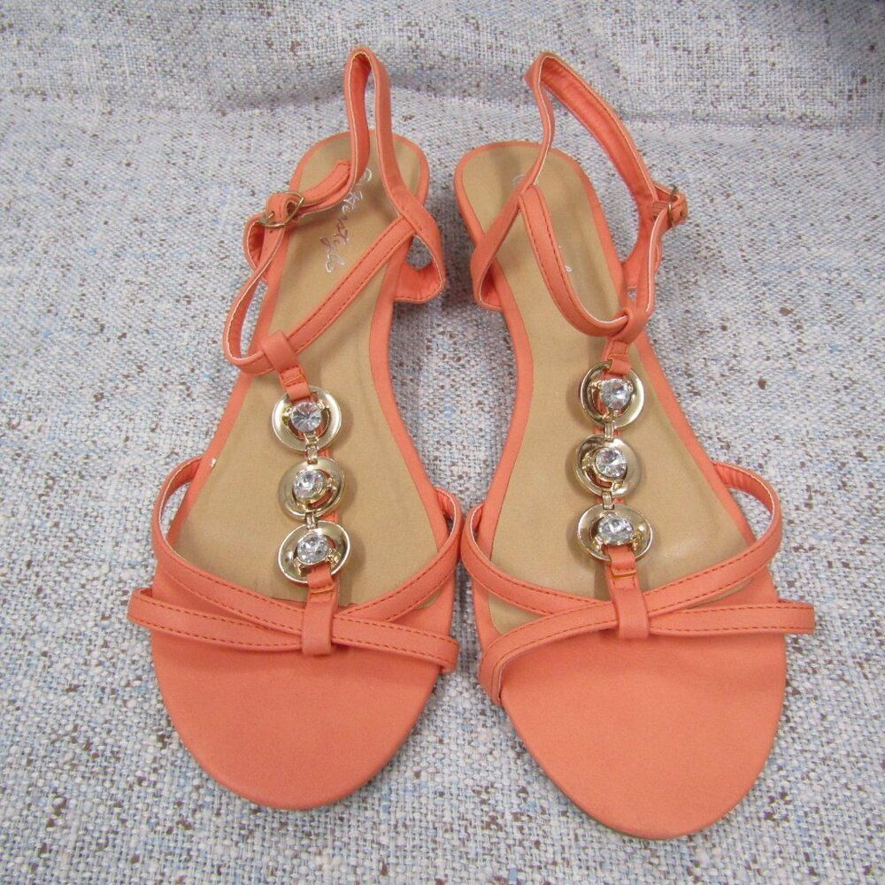 Herstyle Womens Shoes Peach Red Size 10